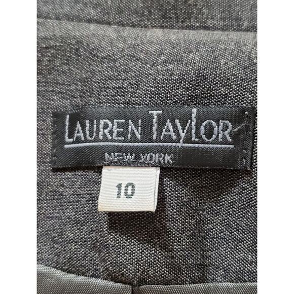 Lauren Taylors Women Gray Polyester Single Breasted Blazer & Dress 2 Pcs Suit 10 - Picture 10 of 14